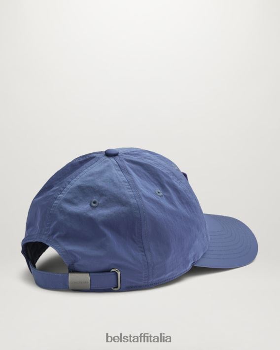 accessorio Belstaff Cappellino con logo fenice guscio luccicante in avanti blu uomini H2DD6J386