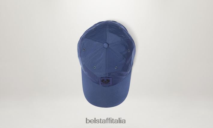 accessorio Belstaff Cappellino con logo fenice guscio luccicante in avanti blu uomini H2DD6J386