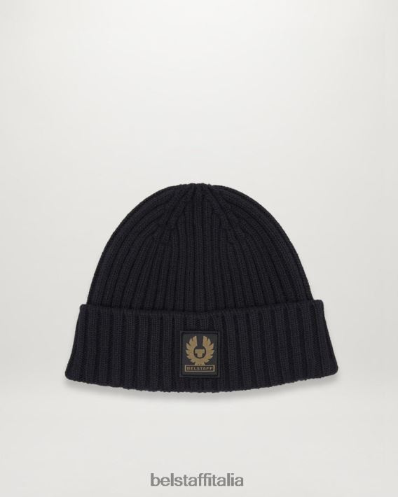 accessorio Belstaff guarda il cappello a cuffia lana d'agnello nera uomini H2DD6J380