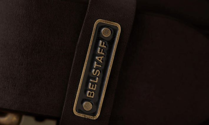 accessorio Belstaff cintura contabile pelle di vitello nera uomini H2DD6J377