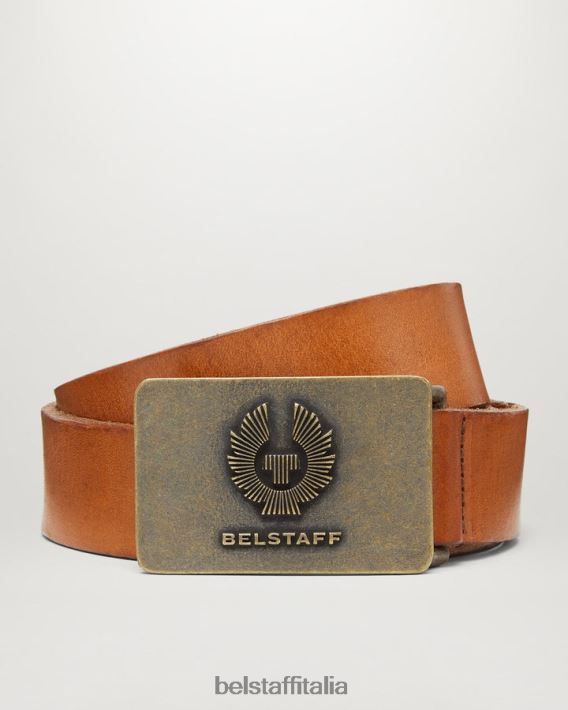 accessorio Belstaff cintura della fenice castagna in pelle di vitello uomini H2DD6J375
