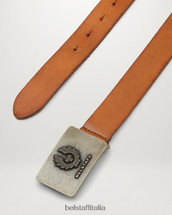 accessorio Belstaff cintura della fenice castagna in pelle di vitello uomini H2DD6J375