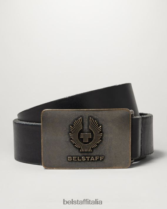 accessorio Belstaff cintura della fenice pelle di vitello nera uomini H2DD6J376