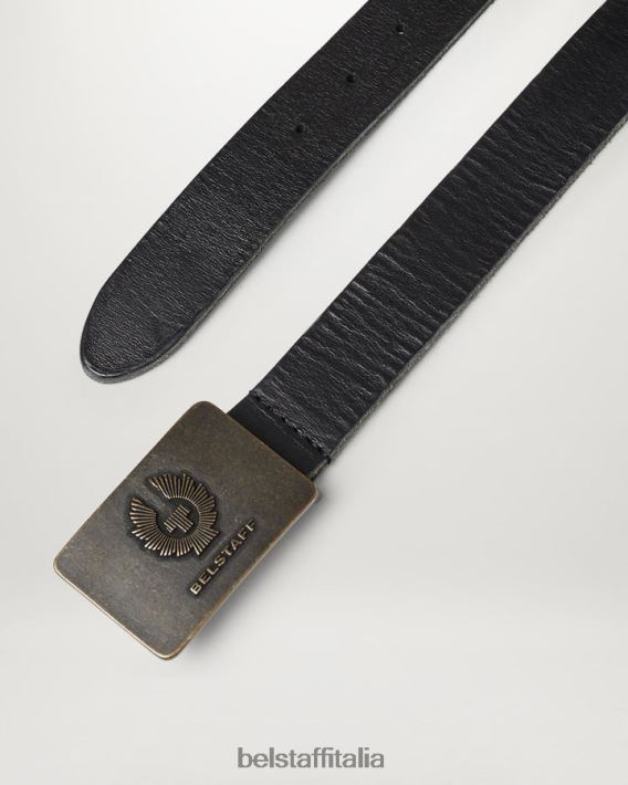 accessorio Belstaff cintura della fenice pelle di vitello nera uomini H2DD6J376