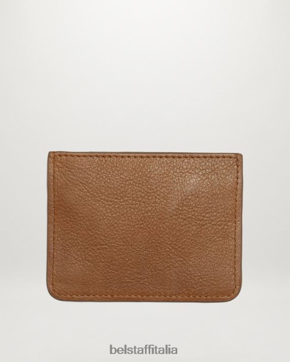 accessorio Belstaff titolare della carta pelle liscia marrone chiaro uomini H2DD6J370