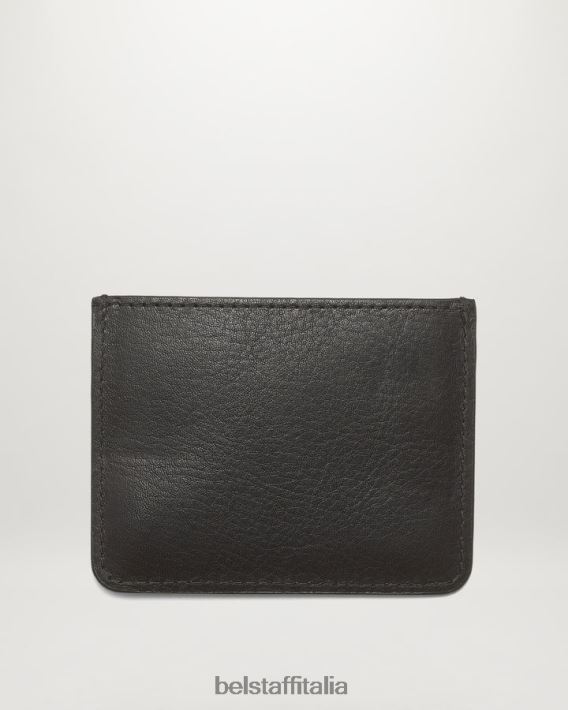 accessorio Belstaff titolare della carta pelle liscia nera uomini H2DD6J371