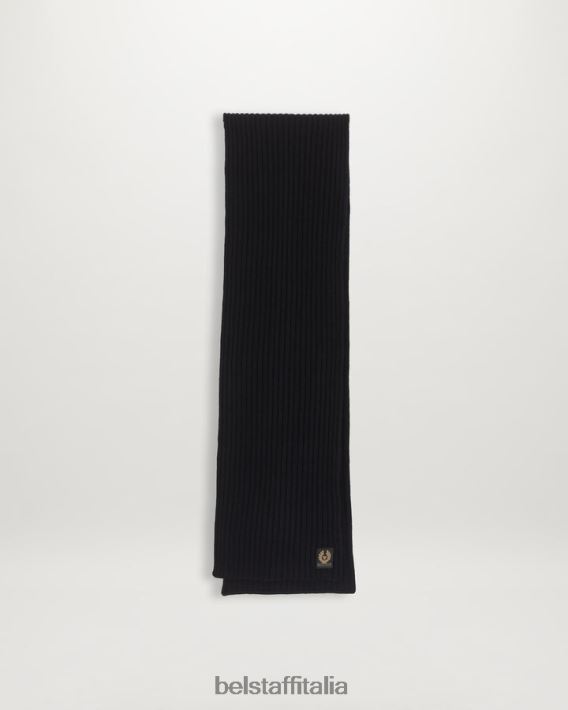 accessorio Belstaff guarda la sciarpa lana d\'agnello nera uomini H2DD6J405