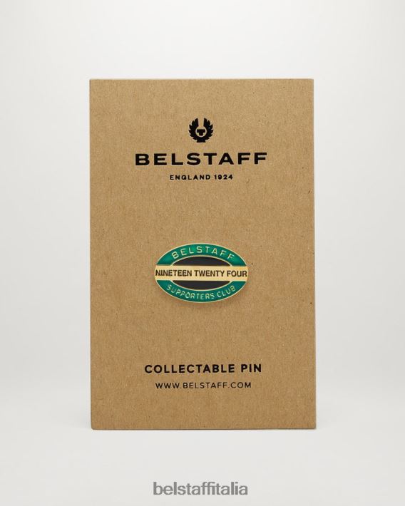 accessorio Belstaff diciannove ventiquattro pin ottone e smalto oro/nero/verde uomini H2DD6J407