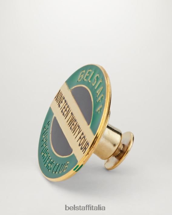 accessorio Belstaff diciannove ventiquattro pin ottone e smalto oro/nero/verde uomini H2DD6J407