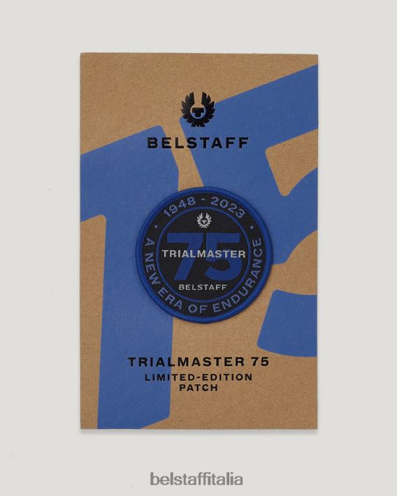 accessorio Belstaff patch trialmaster 75 poliestere nero/blu uomini H2DD6J413