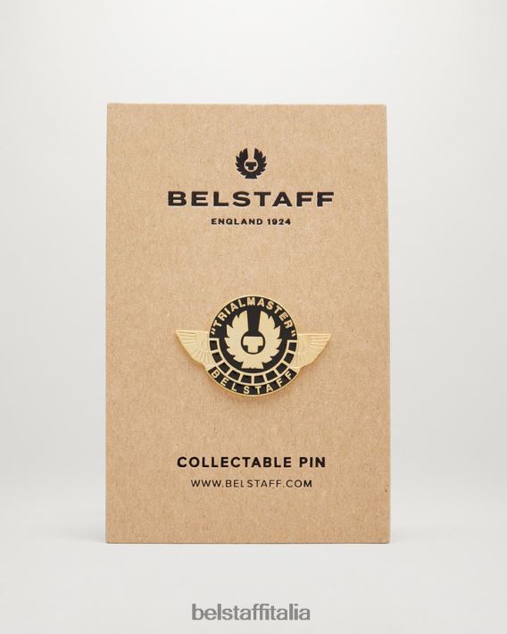 accessorio Belstaff perno del trialmaster ottone e smalto oro/nero uomini H2DD6J409