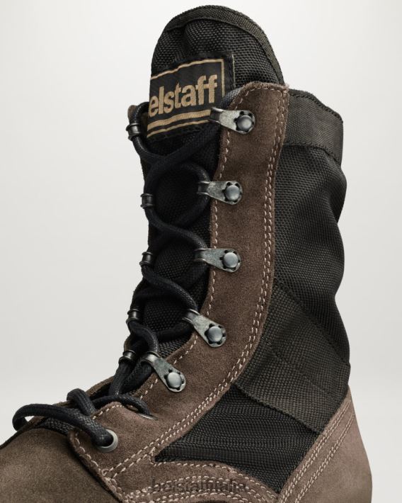 scarpa Belstaff stivali stringati da soldato pietra in pelle oliata uomini H2DD6J339