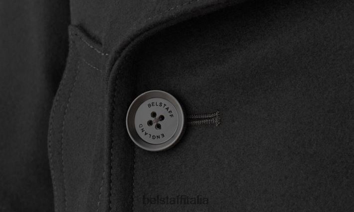 vestiario Belstaff Cappotto Milford misto lana cashmere nero uomini H2DD6J128