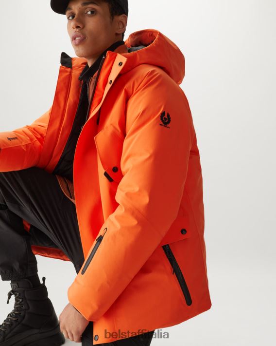 vestiario Belstaff parka da altitudine segnale tex arancione uomini H2DD6J125