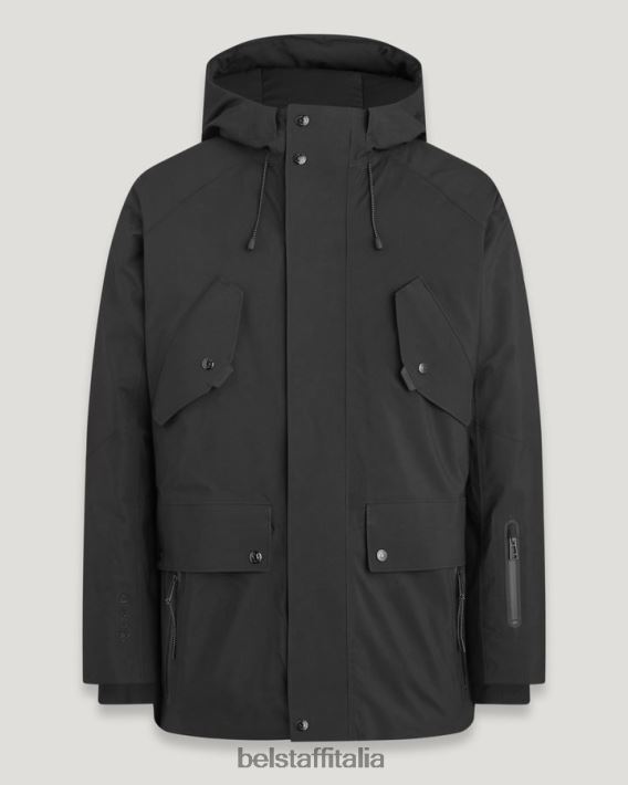 vestiario Belstaff parka da altitudine tessuto nero uomini H2DD6J122