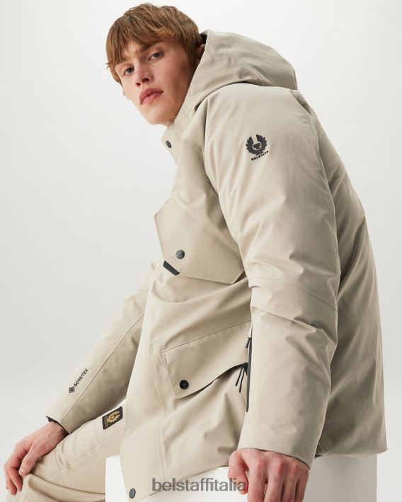vestiario Belstaff parka da altitudine tex sabbia scura uomini H2DD6J123