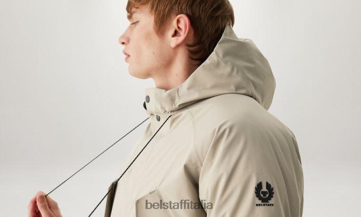 vestiario Belstaff parka da altitudine tex sabbia scura uomini H2DD6J123