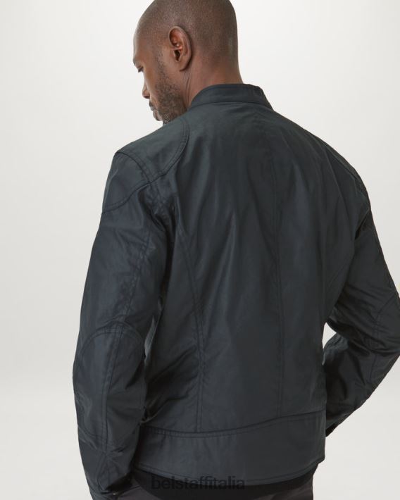 vestiario Belstaff Giacca Kelland cotone cerato blu scuro uomini H2DD6J31