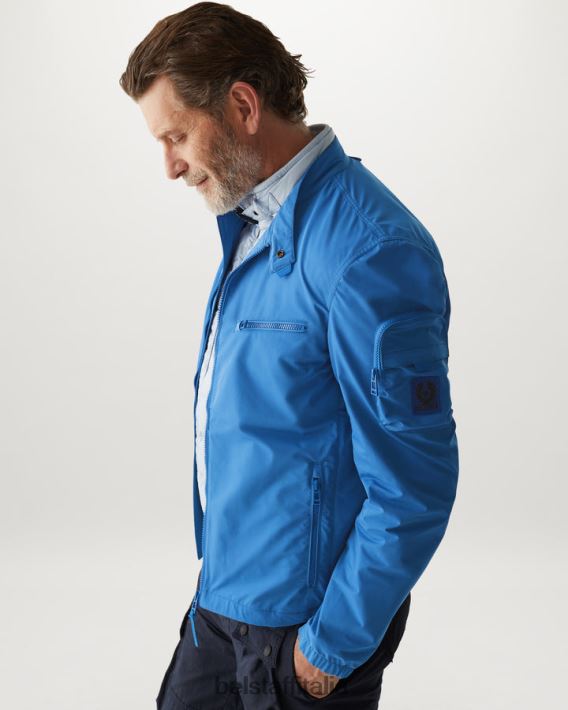 vestiario Belstaff giacca a fascio shell di memoria in avanti blu uomini H2DD6J69