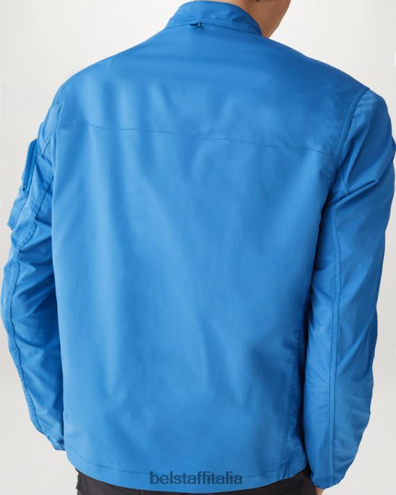 vestiario Belstaff giacca a fascio shell di memoria in avanti blu uomini H2DD6J69
