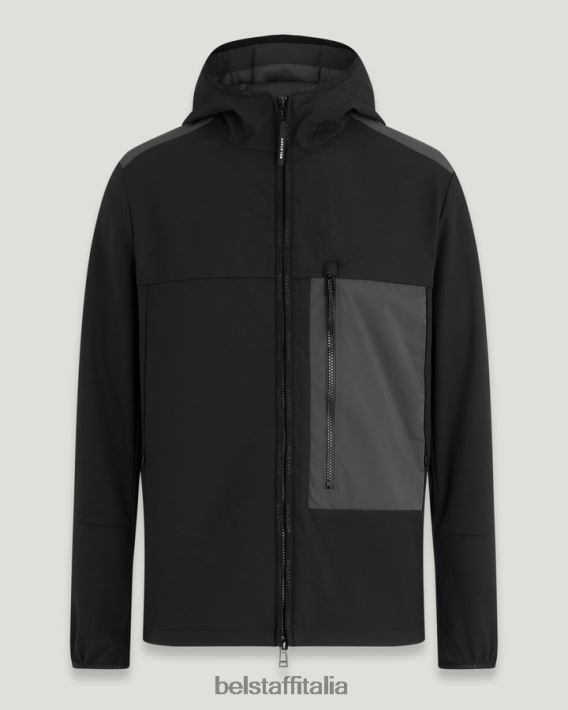 vestiario Belstaff giacca d'impatto guscio morbido nero uomini H2DD6J70