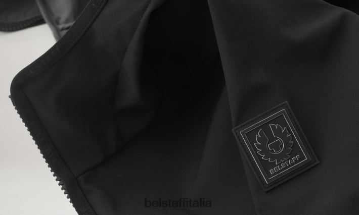 vestiario Belstaff giacca d\'impatto guscio morbido nero uomini H2DD6J70
