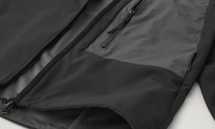vestiario Belstaff giacca d\'impatto guscio morbido nero uomini H2DD6J70