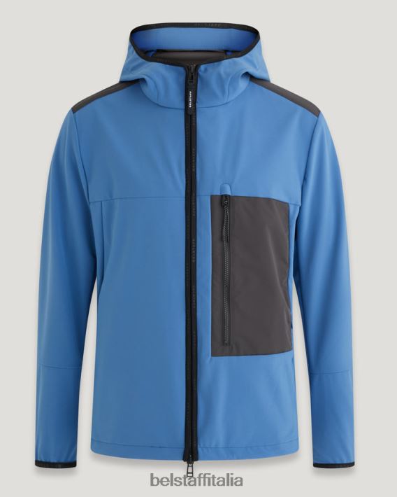 vestiario Belstaff giacca d'impatto softshell in avanti blu uomini H2DD6J68