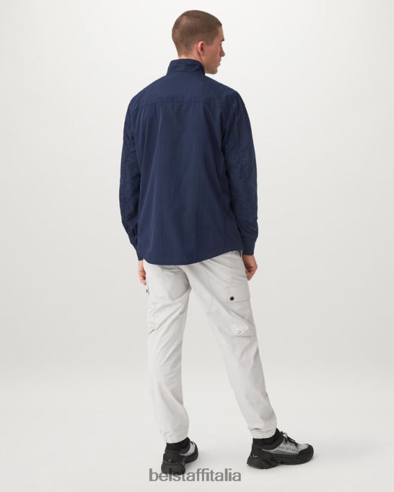 vestiario Belstaff giacca da rampa inchiostro scuro conchiglia brillante uomini H2DD6J80