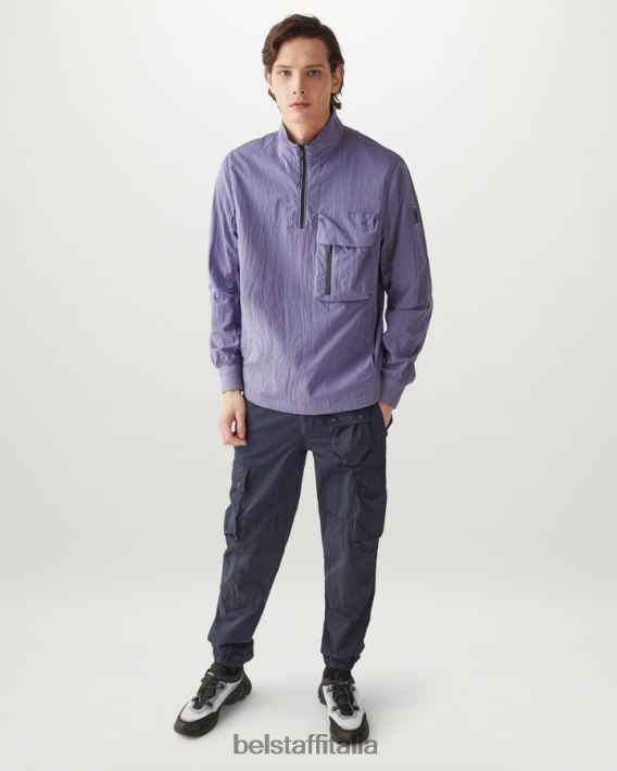 vestiario Belstaff giacca da rampa viola conchiglia brillante uomini H2DD6J74