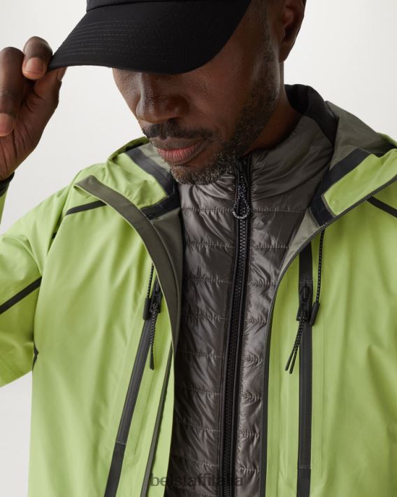 vestiario Belstaff giacca di equilibrio gore-tex infinium giallo lime uomini H2DD6J87