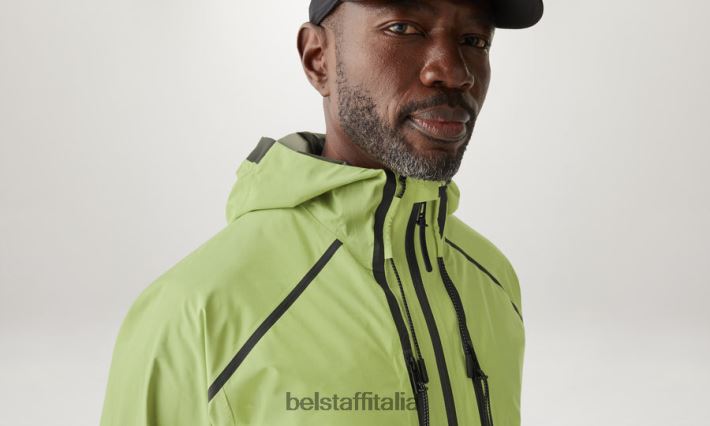 vestiario Belstaff giacca di equilibrio gore-tex infinium giallo lime uomini H2DD6J87