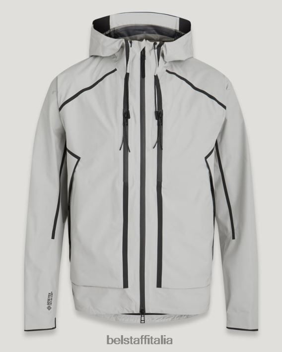 vestiario Belstaff giacca di equilibrio gore-tex infinium grigio perla uomini H2DD6J102