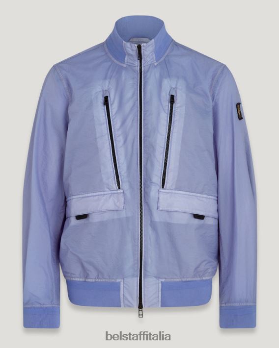 vestiario Belstaff giacca di trasferimento tintura in capo ripstop malva uomini H2DD6J84