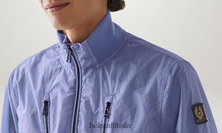 vestiario Belstaff giacca di trasferimento tintura in capo ripstop malva uomini H2DD6J84