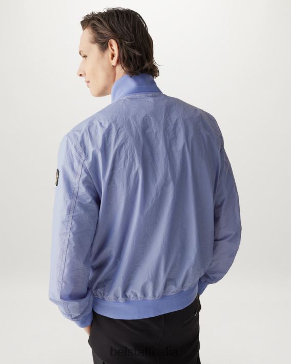 vestiario Belstaff giacca di trasferimento tintura in capo ripstop malva uomini H2DD6J84