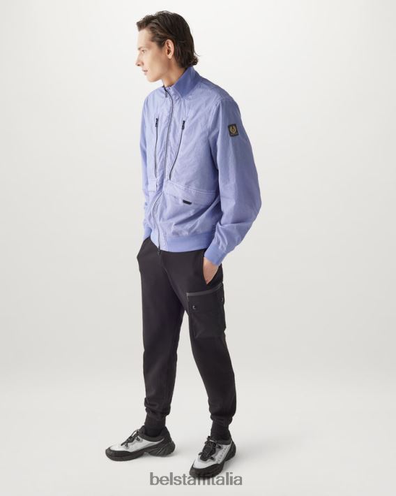 vestiario Belstaff giacca di trasferimento tintura in capo ripstop malva uomini H2DD6J84