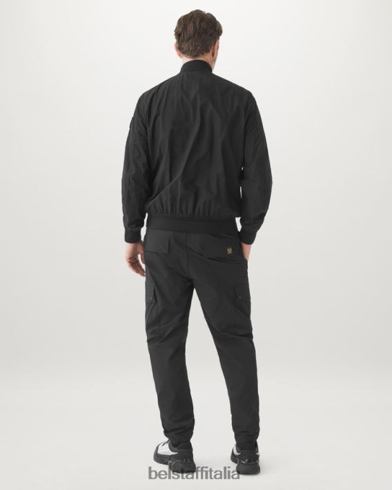 vestiario Belstaff giacca di trasferimento tintura in capo ripstop nero uomini H2DD6J92