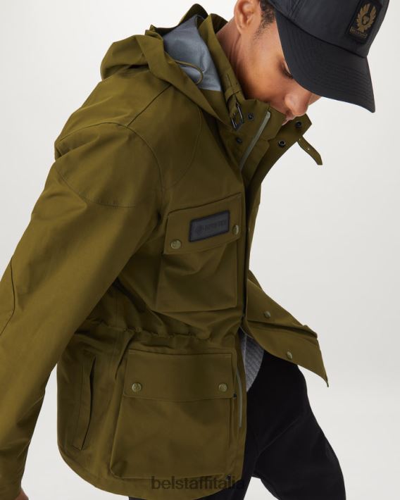 vestiario Belstaff giacca techmaster salvia in gore-tex a tre strati uomini H2DD6J89