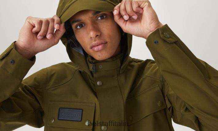 vestiario Belstaff giacca techmaster salvia in gore-tex a tre strati uomini H2DD6J89