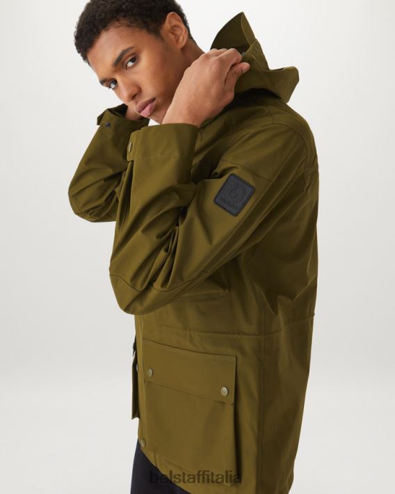 vestiario Belstaff giacca techmaster salvia in gore-tex a tre strati uomini H2DD6J89