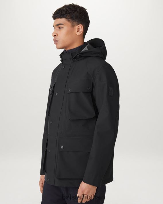 vestiario Belstaff giacca techmaster tre strati gore-tex nero uomini H2DD6J97