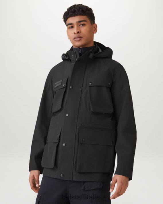 vestiario Belstaff giacca techmaster tre strati gore-tex nero uomini H2DD6J97