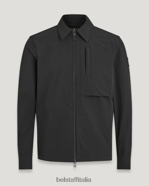 vestiario Belstaff sovracamicia Grover nylon elasticizzato nero uomini H2DD6J95
