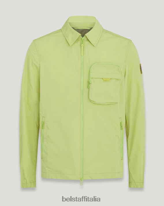 vestiario Belstaff sovracamicia da tavola guscio di memoria giallo lime uomini H2DD6J78