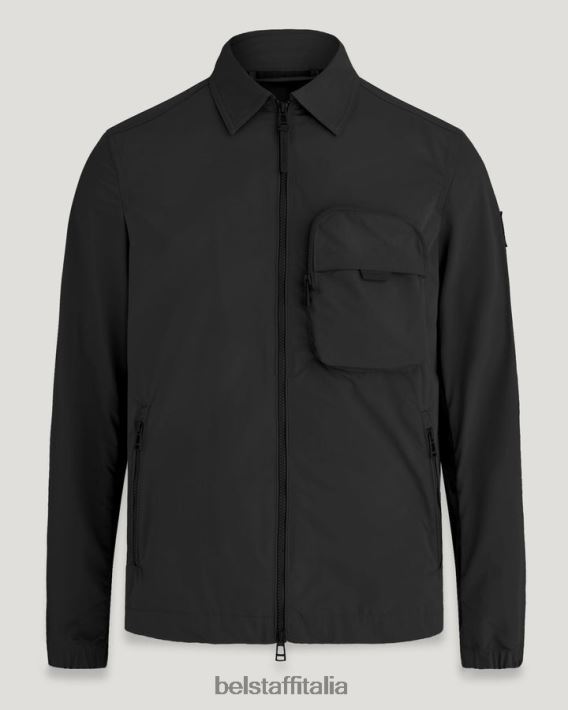vestiario Belstaff sovracamicia da tavola guscio di memoria nero uomini H2DD6J72