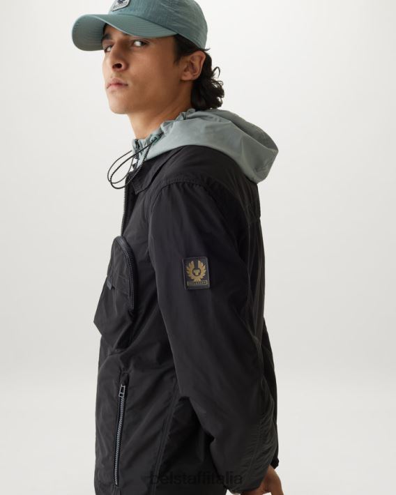 vestiario Belstaff sovracamicia da tavola guscio di memoria nero uomini H2DD6J72