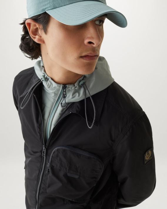 vestiario Belstaff sovracamicia da tavola guscio di memoria nero uomini H2DD6J72