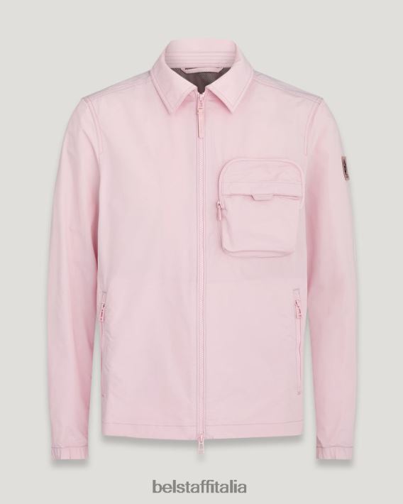 vestiario Belstaff sovracamicia da tavola guscio di memoria rosa gesso uomini H2DD6J83
