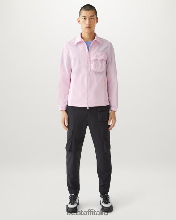 vestiario Belstaff sovracamicia da tavola guscio di memoria rosa gesso uomini H2DD6J83